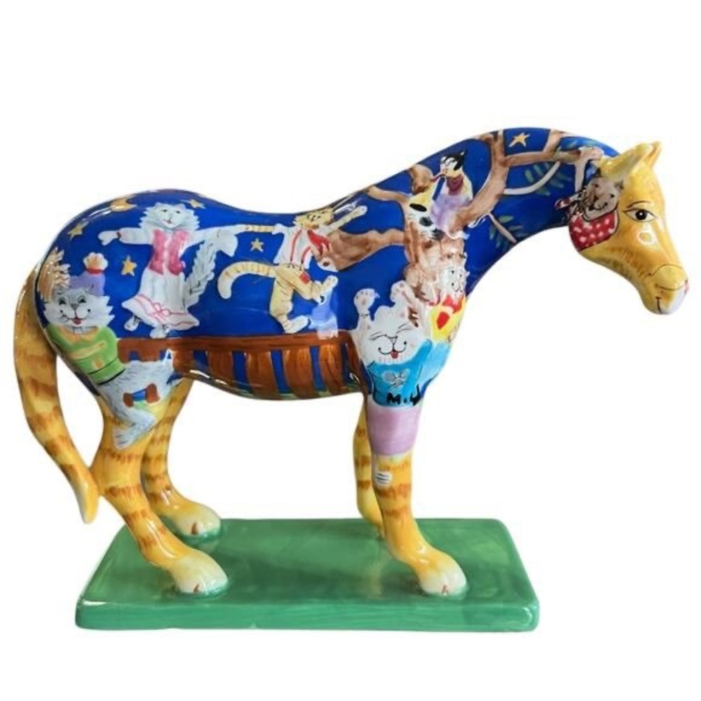 Kitty Cat's Ball #1585 Trail of Painted Ponies Sculpture | Collectible Horse